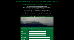 Desktop Screenshot of haybooksearch.com
